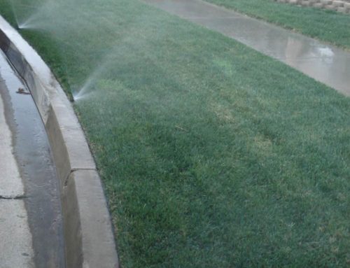 Eliminate sprinkler overspray