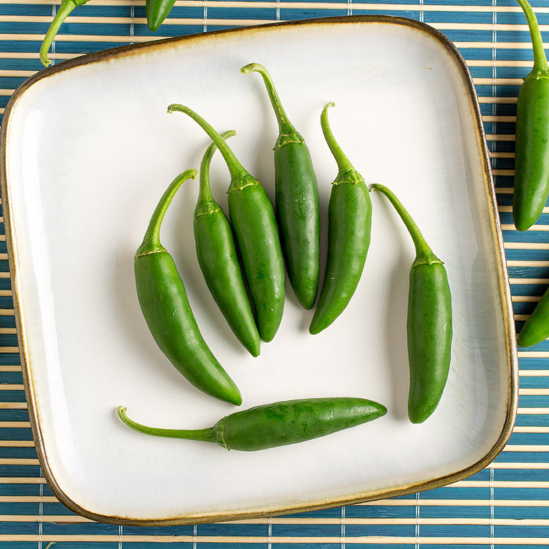 Serrano-Peppers2 An image of green Serrano peppers